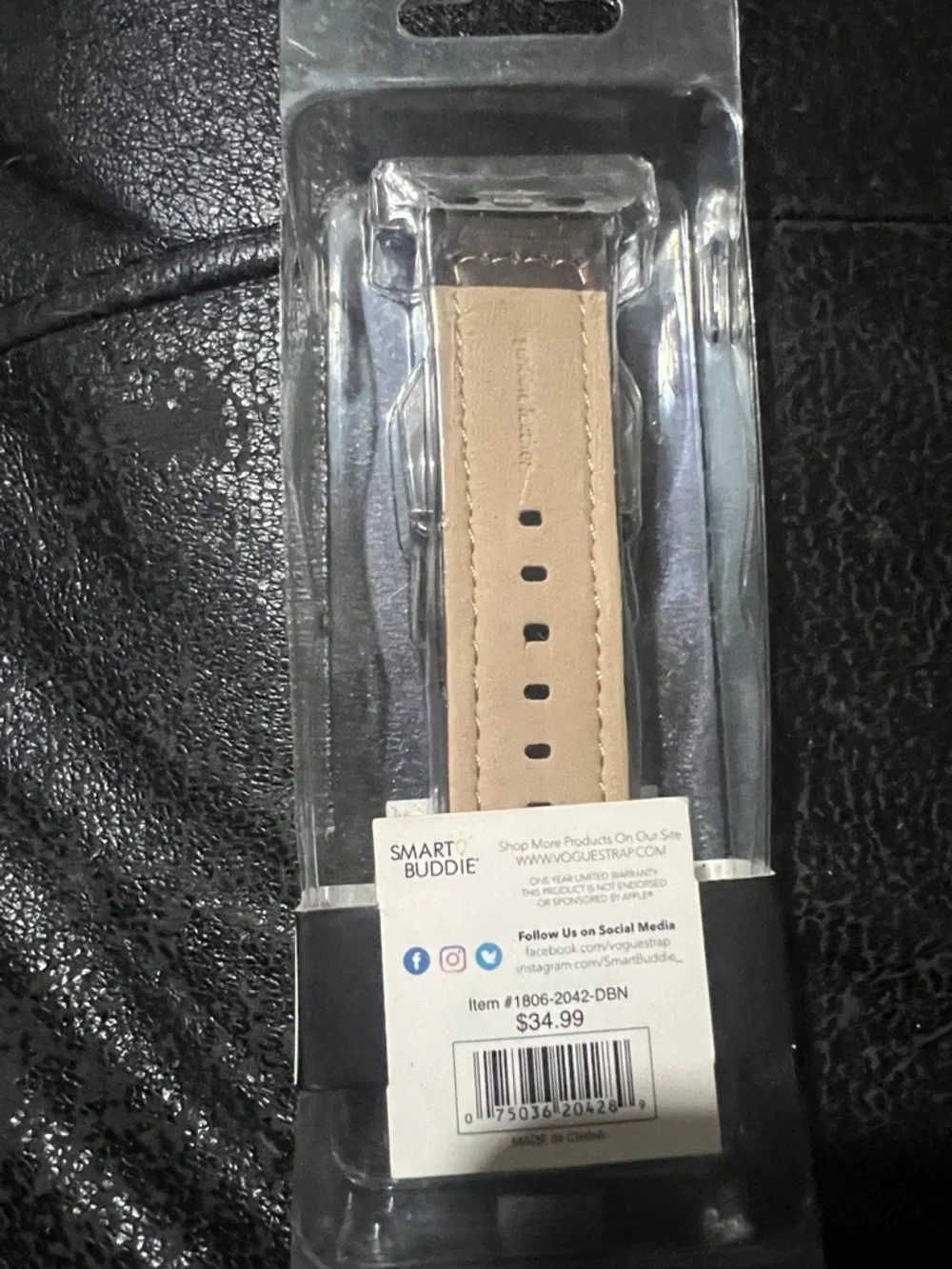 APPLE Watch Band Genuine Leather 42mm - Black
